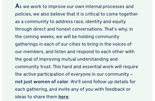 Illustration for article titled The Wing is Publicly Responding to a Racist Incident That Has Black Members Openly Quitting